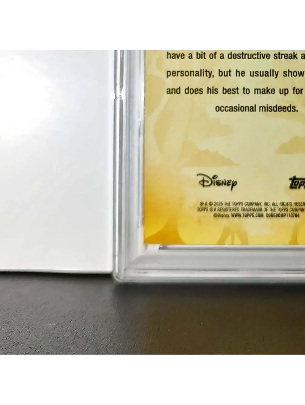 Figaro 2025 Topps Disney #FF-3 Furry Friends Card Pinocchio PSA 7